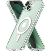 HARVORTEZ iPhone 13 Mini MagSafe Compatible TRANSPARENT, Magnetic Case, Wireless Charging Support, Ultra Clear Cover, 1 to 1 Compatible,