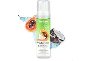 TropiClean Champú Seco Papaya para Mascotas - 218 Ml 220 g