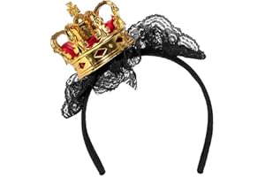 Boland 64559 - Tiara Reine Serre-tête avec couronne dorée pour enfants, carnaval, carnaval, Halloween, fête à thème, théâtre, scène