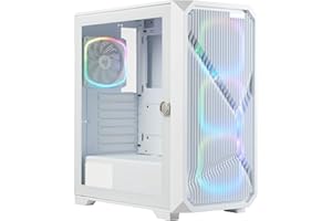 Enermax ENERPAZO EP237 - ATX Mid Tower Gaming obudowa PC Snow White - w zestawie 4 x SquA R.G.B White PWM wentylator 12 cm - 2 x USB 3.2 Gen1-1 x USB2.0; ECA-EP237-WW-ARGB
