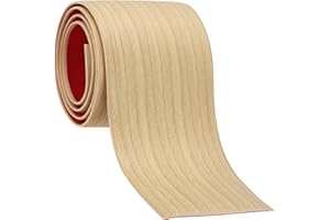 PATIKIL Self Adhesive Floor Transition Strip 76 mm x 1 Meters, Vinyl Laminate Floor Flat Divider for Joining Floor Gaps Doorways Carpet Cover Floor Tiles Oak