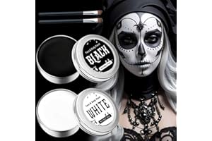 MAINT-CÖLLINTEC White Face Paint Makeup Kit for Kids & Adults - Halloween Face Paints, Skeleton Zombie Clown Makeup, Body Paint for Fancy Dress, Festivals - 100g