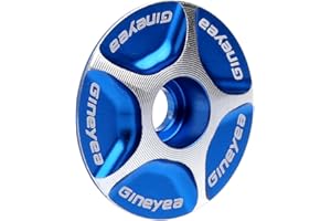 luosh Cuffia Tappo dello Stelo Superiore per Bicicletta, Alluminio Senza Filettatura Road MTB Accessori Attacco Stelo Bici Cuffia Coperchio Tappo Superiore