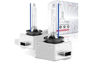 Sinoparcel D3S/D3R Xenón HID Bombillas de faros - 2 años de garantía - 8000K 35W Haz baja y alta Luces de repuesto - Paquede de 2