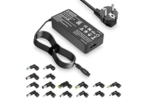 YDKDNF 90W Universel Ordinateur Portable Chargeur Adaptateur pour HP Dell Acer ASUS Toshiba Lenov o IBM Samsung Sony Fujitsu Ordinateur Portable Ultrabook chromebook Cordon d'alimentation avec 16 Conseils