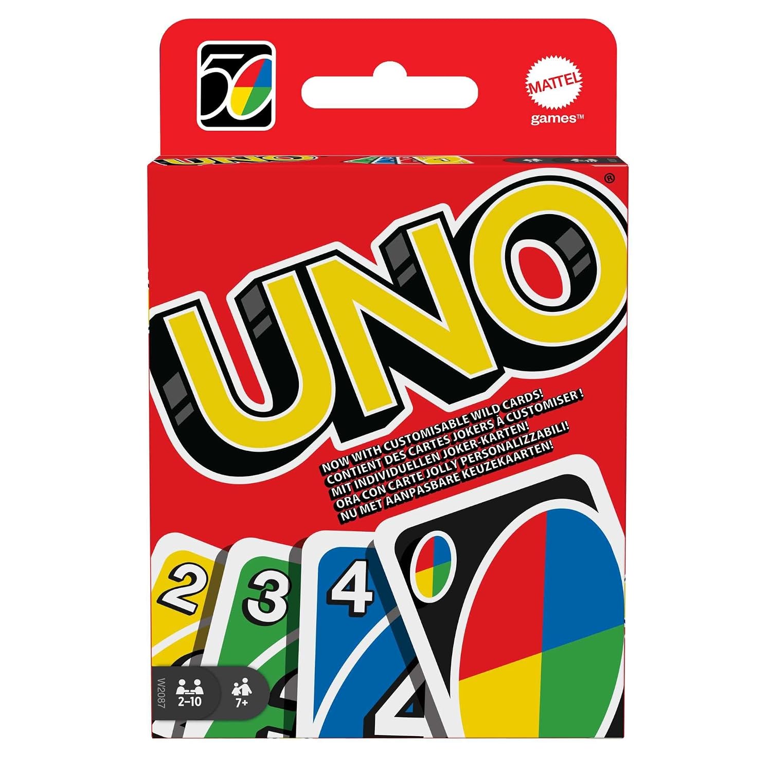 Mattel Games - UNO Carte da Gioco, adatto per bambini e per tutta la famiglia con carte speciali, Giocattolo per bambini 7+ Anni, W2087