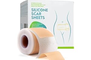 BODYTECNI Pansement Silicone Cicatrice Premium (4x500 cm) - Patches Cicatrisants Professionnels de Qualité Médicale | Scar Sheets | Réducteur pour Cicatrices de Césarienne, de Chirurgie, de Brûlures et d'Acné