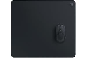 Razer Atlas - Alfombrilla de ratón de Cristal (Cristal Templado Premium, Resistente a la Suciedad y los arañazos, Movimientos del ratón más silenciosos, Base de Goma Antideslizante) Negro