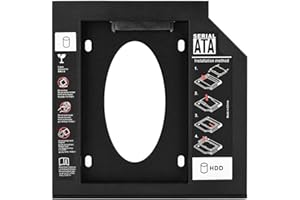 VBESTLIFE 2.5 "SATA HDD SSD Adaptateur de Caddy Disque Dur 9.5 mm /12.7mm Adaptateur pour Ordinateur Portable(12.7mm)