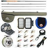 sprinton Maximumcatch Extreme Fly Rod Combo 3/4/5/6/7/8wt Fly Rod and Fly Reel Outfit with Accessories