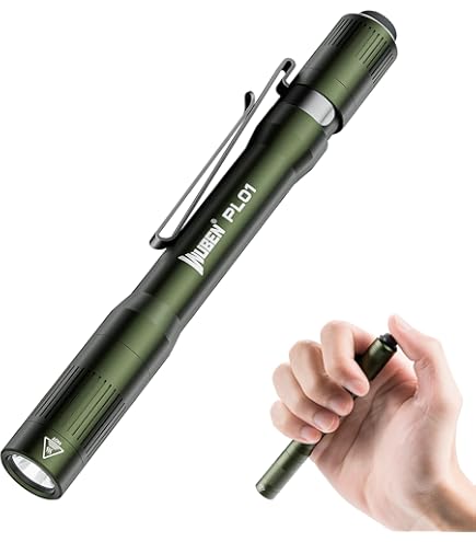 Lampe Stylo LED G19 54 Lumens - Noire - Avec Clip Réglable Et Piles AAA Incluses