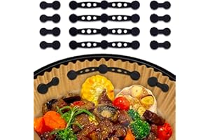 Torven [Zestaw 2/4] Silikonowe Magnesy do Papieru do Pieczenia Airfryer - Zapobiegają Przykrywaniu Żywności, Magnetyczna silikonowa naklejka mocująca,Do Ninja/Philips/Cosori