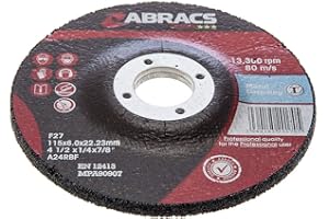 CLARIK Abracs Proflex Metal Grinding Discs Dpc 115Mm 41/2" X 6 X 22Mm X 10Pcs