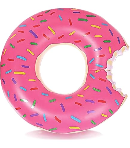 Bouée Donut Intex – Tube Flotteur Géant En Forme De Donut – Design Hyper Réaliste – Idéale Pour Piscine, Lac Ou Plage – Pour Petits Et Grands