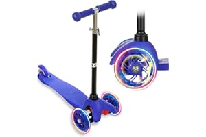 ‎ZIZITO ZIZITO Timo Kinderroller - Leichter Cityroller mit Leuchtenden LED Rädern & Faltbar, Ideal als Kinderscooter & Tretroller für Kinder ab 3 Jahre, Belastbar bis 50 kg