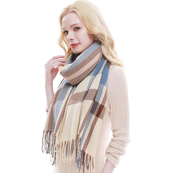 Foulards Automne Hiver Écharpe Cachemire Imitation Multicolore Longue