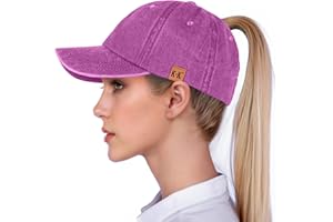 BLURBE Cappello Cappellino per Coda Alta Cappello con Visiera Donna Berretto Donna Cappello Baseball Unisex per Adulto Taglia Unica Regolabile per Golf Tennis Ciclismo Corsa