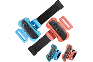 Rodison 2 Stück Armband für Just Dance 2026 2025 2024 2023 & Zumba Burn It Up, Verstellbares Armbänder für Switch 2 Joy Con Controller Game