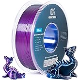 GEEETECH Tricolor Silk PLA Filament 1,75mm, 3D Drucker Filament 1KG/Spule, Silk Blau Lila Schwarz
