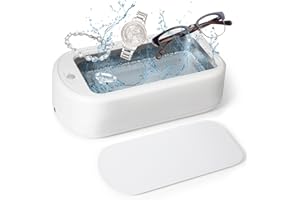 SOARFLY 48000Hz Pulitore Ultrasuoni, 640ML Pulitore ad Ultrasuoni con 2 Modalità di Pulizia, Pulitore Ultrasuoni Pulitore a Ultrasuoni Adatto per Orologi, Occhiali, Anelli