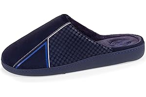 Isotoner Chaussons Mules homme velours