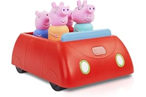 WOW! STUFF Peppa Pig's Clever Car Interactive Pre-School Toy with Lights and Sounds | Motorised Vehicle with Collision Avoidance Sensors | for Girls and Boys Aged 18 Months Plus,12.7 x 18.5 x 13.4 cm
