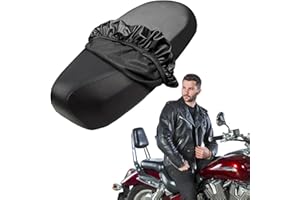 Forhandy Funda de asiento universal para motocicleta, 2 unidades, impermeable, accesorio para moto, protector solar con banda elástica