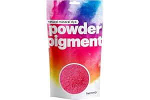 Hemway Pigment Natural Powder Quality Pigments with Pearlescent Pearl Luster for Soap Dye, Bath Bomb, Soap Making, Nail Art, Eye Shadow, Makeup - Metallic Hot Pink - 50g / 1.75oz