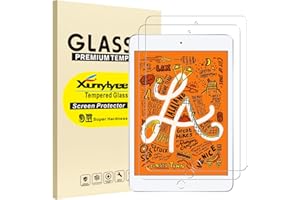 XunyLyee [2 Pack] Screen Protector for iPad Mini 5th Generation and iPad Mini 4th Generation Easy Installation Tempered Glass Film