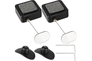 GAINSTEN 2pcs Retractable TV Remote Leash Control Tether Locks 6.56ft 2m Adjustable Security Anti Theft Length Lock Cable Locking Leash Rescue for Gaming Controller Perfect for Office Home Showroom Use