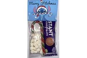BAKING FRIENDS Stitch Merry Inspired Themed Hot Chocolate Christmas Eve Box Stocking Filler Snowman Soup