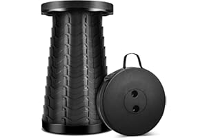 SCOPIFY Telescopic Folding Stool – Lightweight & Collapsible Camping Stool | Portable Outdoor Seat & Travel Chair for Fishing, Hiking – Supports 180KG, Compact Indoor/Outdoor Use