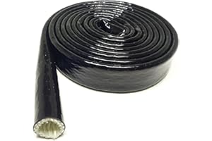 SCHLAUCHLAND Hitzeschutzschlauch Silikon-Titan schwarz ID 30mm METERWARE *** VIELE GRÖSSEN *** Kabelschlauch Isolierschlauch Brandschutz-Schlauch Silikonschlauch Schutzschlauch Ölleitung