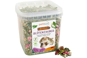 petifool Blütenzauber 360 g – Complément Alimentaire pour rongeurs – Nourriture Naturelle pour rongeurs pour Lapins, cochons d'Inde, Hamsters, Chinchilla et Plus Encore – sans additifs artificiels