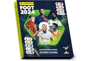 Panini Foot 2024 Ligue 1 Uber Eats Coffret Premium Album + 19 Pochettes + 3 offertes, 004623MCOUAFC