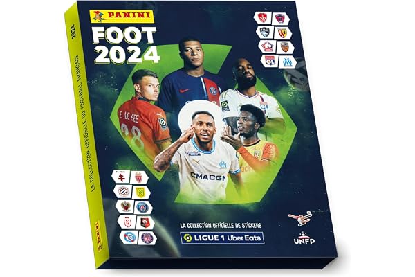 Panini Foot 2024 Ligue 1 Uber Eats Coffret Premium Album + 19 Pochettes + 3 offertes