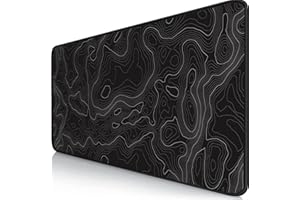 Owege Gaming Mauspad XXL 900 x 400 mm Artistic Curve Mousepad Groß Vernähte Kanten WassXerdicht Anti-Rutsch für PC, MacBook,Laptop Verbessert Präzision und GeschwindigkeiX