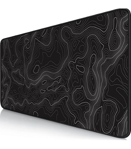 ICasso Gaming Mauspad XXL - 90x40 Cm, Mit Genähten Kanten, Gummiunterseite, Wasserabweisend, Für Gamer & Büro