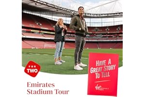 Virgin Experience Days for Two Arsenal Stadium Tour for Adults – Explore Emirates Stadium, Dressing Room, Players' Tunnel, Dugout, Manager’s Office & Museum