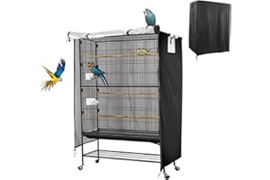 CFHOOAY Vogelkäfig Abdeckung,Bird Cage Cover für die Nacht,Vogelabdeckung für Käfig,Große Papageienkäfigabdeckungen,Wasserdichte Nachtabdeckung für Käfige Nerz, Totoro, Sittiche, Papagei.97 x 59 x 130cm