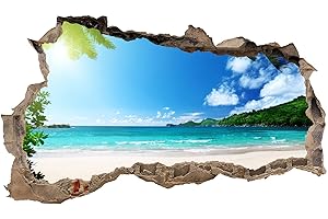 FINEST FOLIA WL07 Tatuaje de pared en 3D agujero de la pared Sticker Pegatina Adhesivo Calcomanía Decoración para dormitorio o la sala de estar 100x60 cm