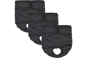 RAINPOP 3 Stück Wiederverwendbare Windeln für Hündinnen, Hygienische Hundewindeln Hochsaugfähige,Hunde Windeln Läufigkeit Inkontinenz, Umweltfreundliche Damenbinden Höschen für Weibliche Haustiere (M)