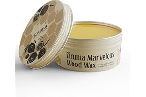 Ziruma Premium Beeswax for Chopping Boards - No Mineral Oil [7 oz] - Food Grade Wood Wax for Butcher Blocks and Wooden Utensils - Natural Wood Conditioner