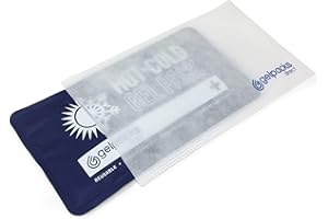 Gelpacks Direct Hot Cold Gel Pack Reusable (Medium: 26 x 13 cm) with Non-Woven Sleeve - Premium ice Packs for Sports Injuries - Ankle, Elbow, Shoulder, Back, Knee Ice Pack - Heat Pack Microwavable