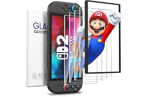 Vancle Szkło hartowane do Nintendo Switch 2 2025, [twardość 9H], wysokoaluminowe szkło pancerne z ramą montażową, kompletny zestaw instalacyjny, bez pęcherzyków, odporne na zarysowania, Ultra HD do