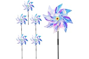 YITLA Windmill Pigeon Repellent Windmill Bird Repellent Colour-Changing Wind Turbines Pigeon Repellent Balcony Bird Deterrent Windmill Bird Repellent Reflective Wind Turbines for Protect Garden, Orchard