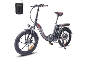 Fafrees [ Oficial F20-PRO Bicicleta electrica Urbana con batería de 36V 18Ah Fat Bike Plegable 20 Pulgadas, 250W Bici electrica Plegable de montaña Adultos Shimano 7S 25 km/h 150kg