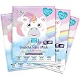 7th Heaven Unicorn Sheet Face Mask, Pack of 4 – Kid-Friendly Face Mask Sheets to Soothe and Nourish Skin (Ages 8+) – Acai & Pomegranate Face Masks Skincare Sheet