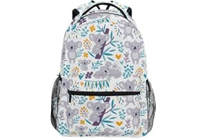 JUMPBEAR Backpacks School Bookbags Casual Daypack Travel Outdoor Backpack for Boys Girls Womens Mens Teenage Koala