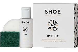 Shoe Clinic Shoe Dye Kit (Light Grey) - Restores The Colour of Leather, Suede, Nubuck, Fabric, Satin, and Canvas Footwear | Complete Shoe Dye Kit